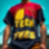 A collection of vibrant teen tees showcasing unique designs inspired by skate culture.