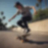 Aaron Kyro performing a skateboard trick