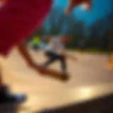 A dynamic handboarding session showcasing advanced tricks