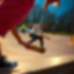 A dynamic handboarding session showcasing advanced tricks