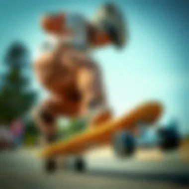 A skilled fingerboarder performing a trick on a wooden setup.
