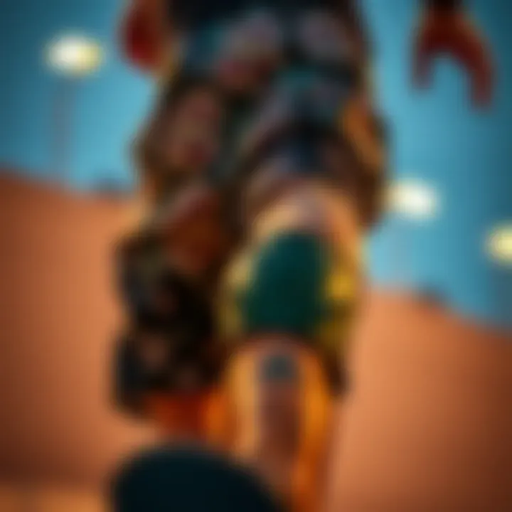 Stylish Skateboarding Shorts Stylish skateboarding shorts in action