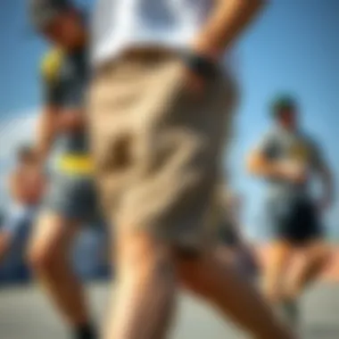 Variety of Trendy Shorts Styles Variety of trendy shorts styles for skateboarders