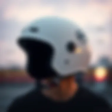 Materials and Innovations in White Skateboard Helmets An infographic illustrating the materials used in white skateboard helmets