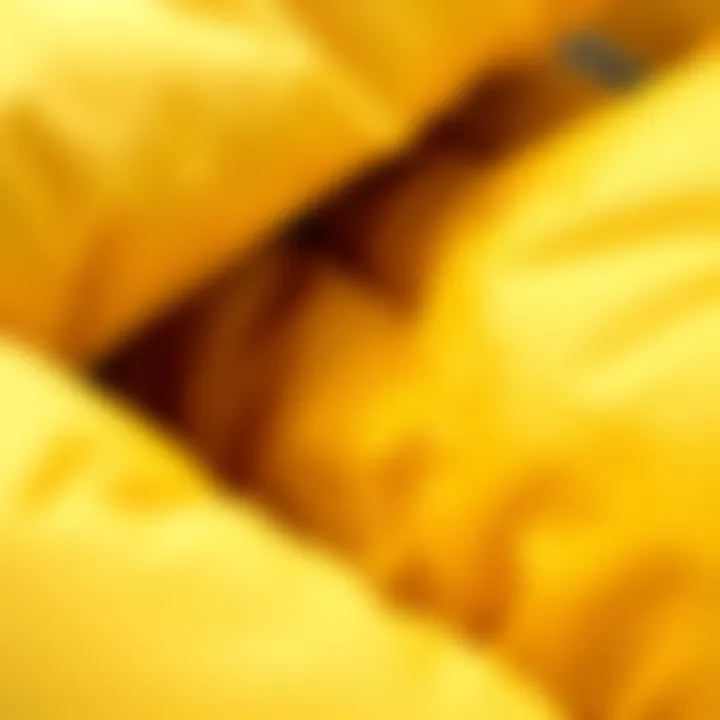 Insulation and Texture Details Close-up of the fabric texture showcasing the puff coat's insulation