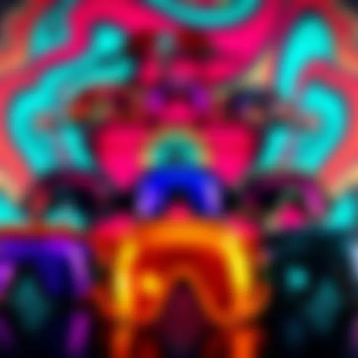 Vibrant Display of Lentes Gascan Lenses Lentes Gascan lenses displayed against a vibrant backdrop