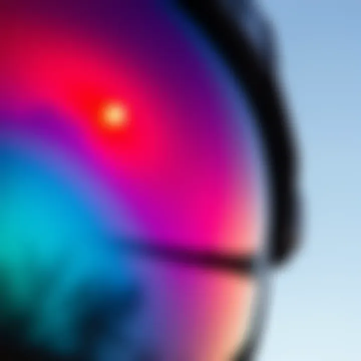 Clarity of Prizm Iridium Lens Close-up of Prizm Iridium lens showcasing its clarity