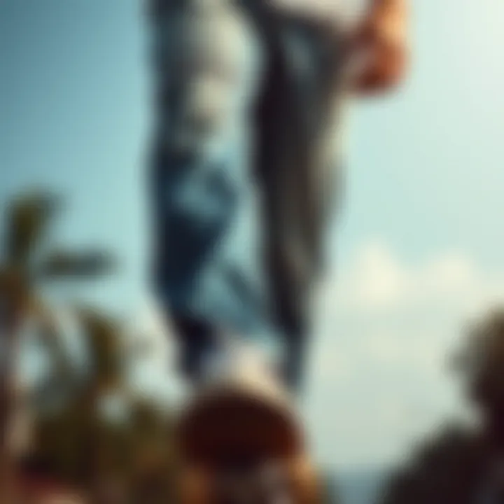 Different styling options for relaxed fit jeans