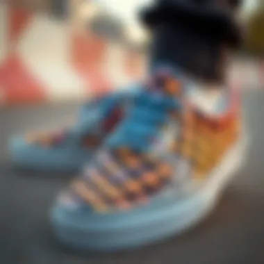 Creative Expression with Multicolor Design Unique multicolor Vans Checkerboard Slip-Ons expressing creativity