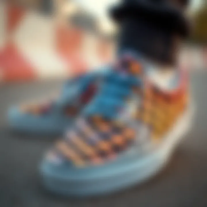 Creative Expression with Multicolor Design Unique multicolor Vans Checkerboard Slip-Ons expressing creativity