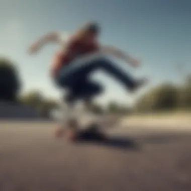 Skateboarder demonstrating Vans Lopro in action