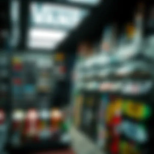 Inside the Vans Pro Skate Shop Interior view of the Vans Pro Skate Shop showcasing skateboard gear