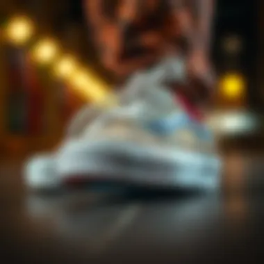 Close-up of Vans shoe construction highlighting anti-slip technology