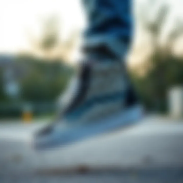 Cultural Significance of Vans SK8-Hi in Skateboarding An artistic representation of the cultural significance of the Vans SK8-Hi in skateboarding.