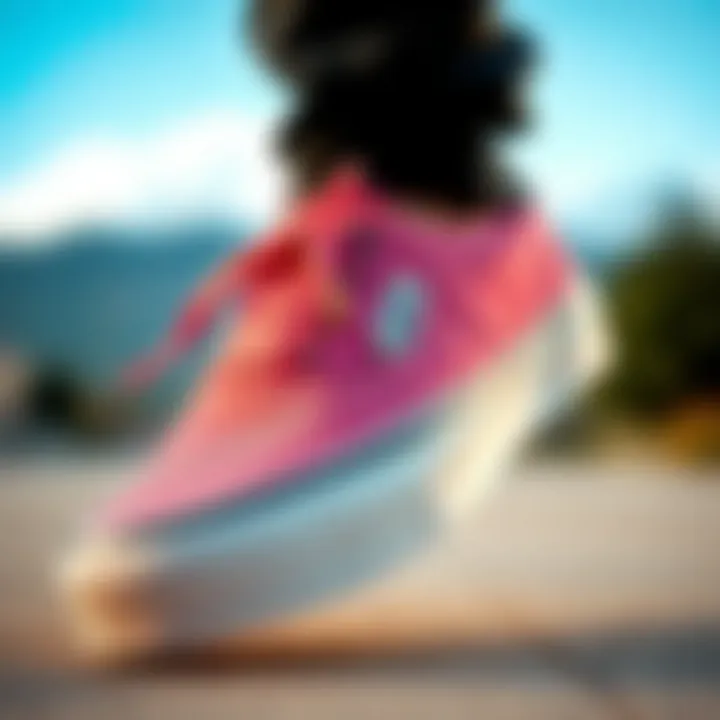 Durability and Quality of Vans Trek Slip-On Close-up of the durable materials used in Vans Trek Slip-On