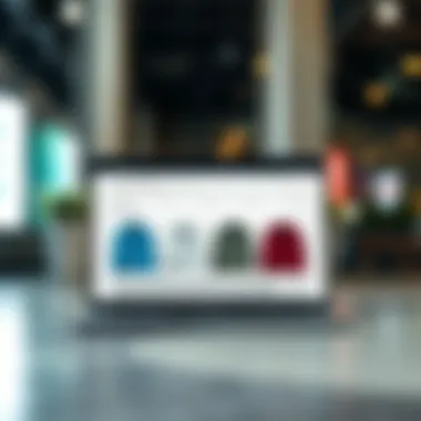 An online shopping interface showcasing various button-up shirts with filters for size and color.